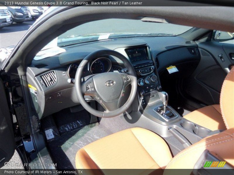 Black Noir Pearl / Tan Leather 2013 Hyundai Genesis Coupe 3.8 Grand Touring