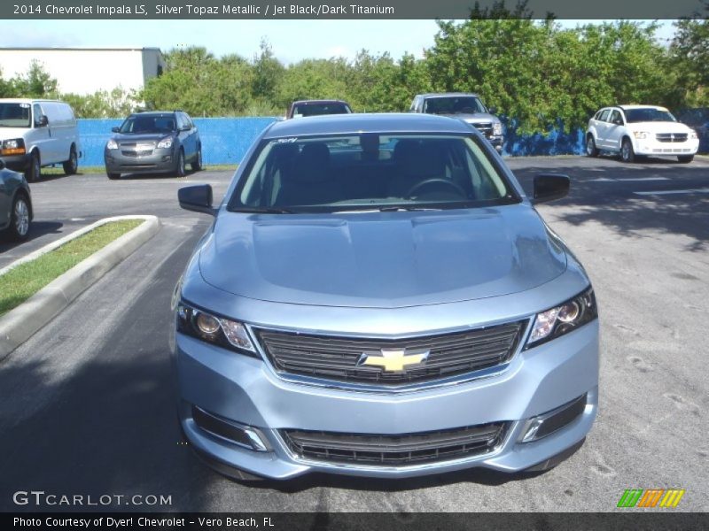 Silver Topaz Metallic / Jet Black/Dark Titanium 2014 Chevrolet Impala LS