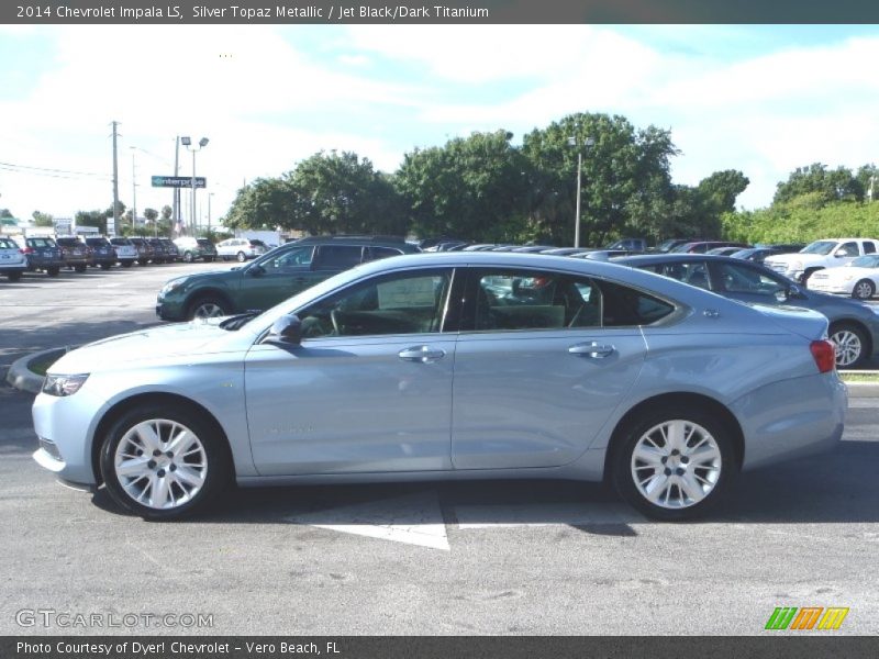 Silver Topaz Metallic / Jet Black/Dark Titanium 2014 Chevrolet Impala LS