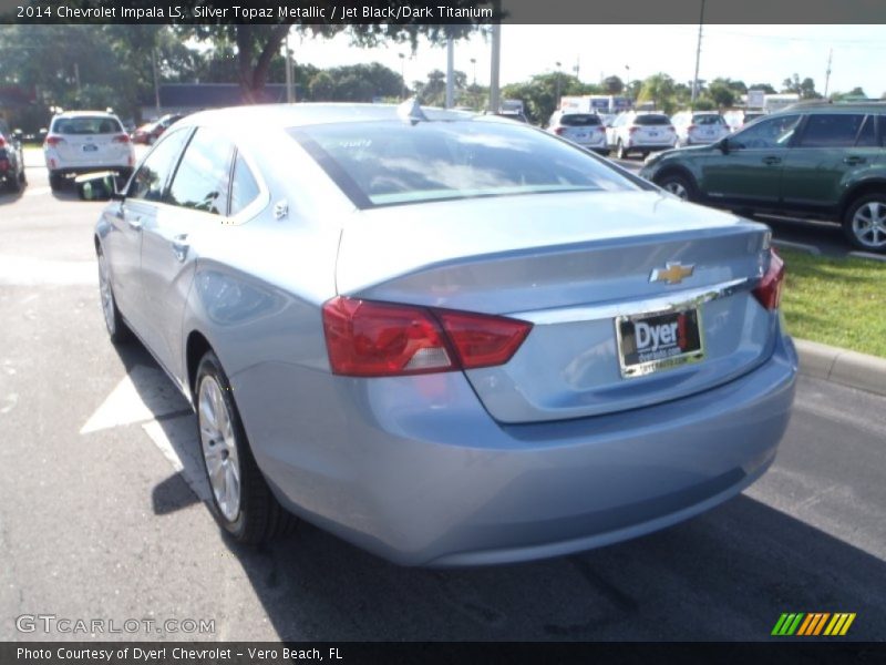 Silver Topaz Metallic / Jet Black/Dark Titanium 2014 Chevrolet Impala LS