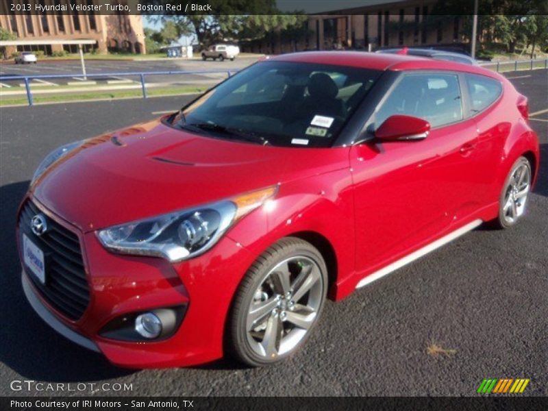 Boston Red / Black 2013 Hyundai Veloster Turbo