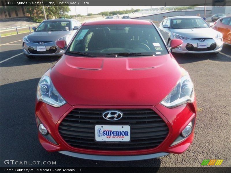 Boston Red / Black 2013 Hyundai Veloster Turbo