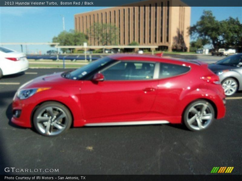 Boston Red / Black 2013 Hyundai Veloster Turbo