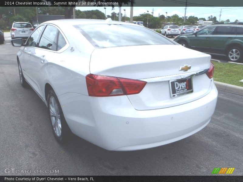 Summit White / Jet Black/Brownstone 2014 Chevrolet Impala LT