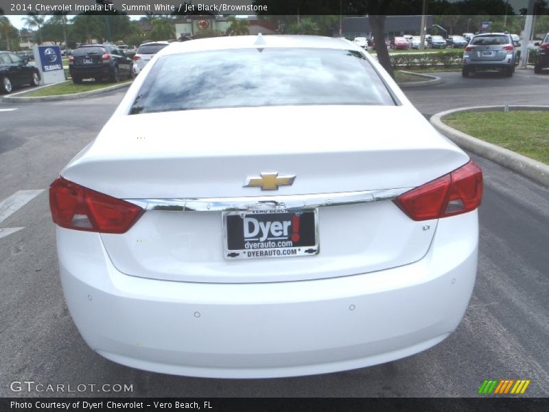 Summit White / Jet Black/Brownstone 2014 Chevrolet Impala LT