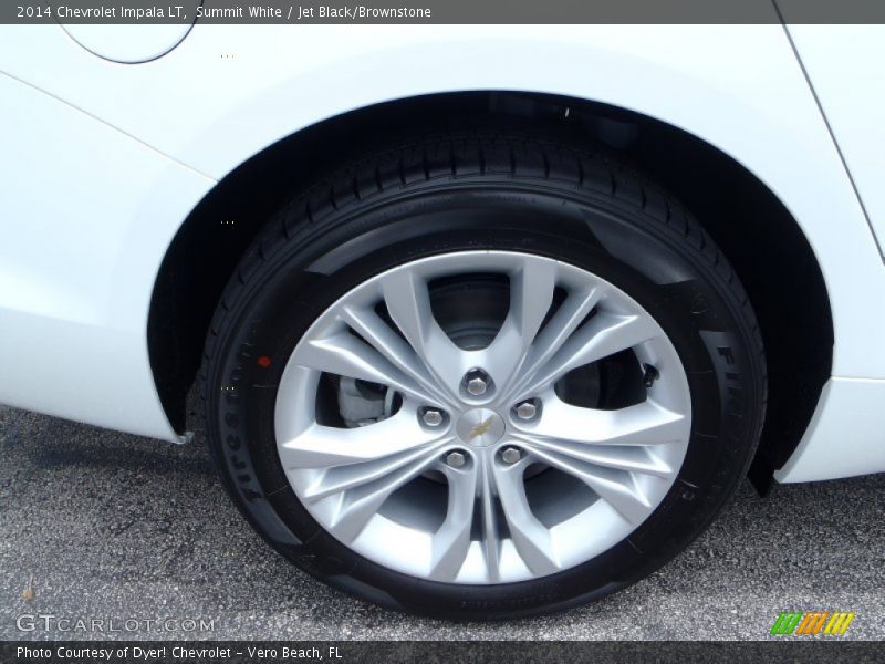 Summit White / Jet Black/Brownstone 2014 Chevrolet Impala LT