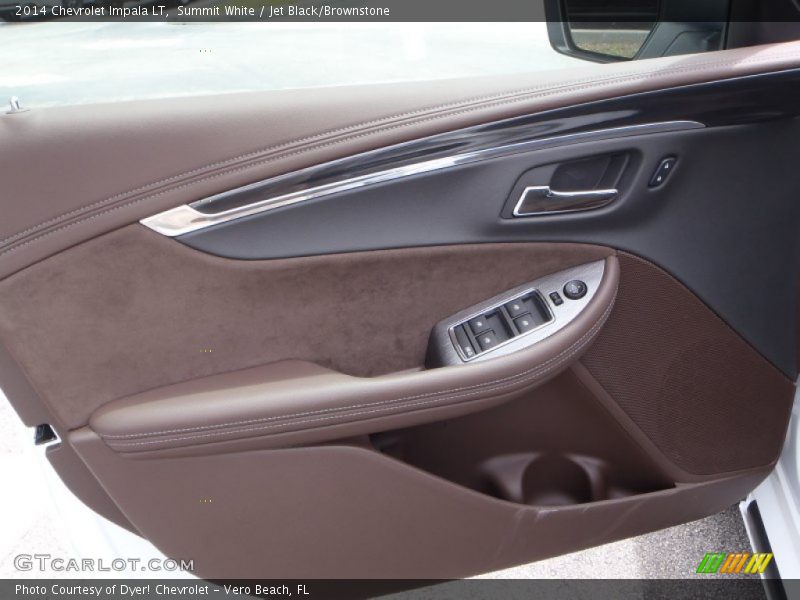 Summit White / Jet Black/Brownstone 2014 Chevrolet Impala LT