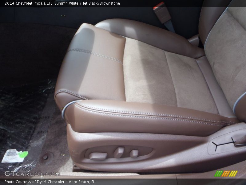 Summit White / Jet Black/Brownstone 2014 Chevrolet Impala LT