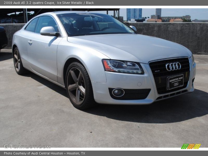 Ice Silver Metallic / Black 2009 Audi A5 3.2 quattro Coupe