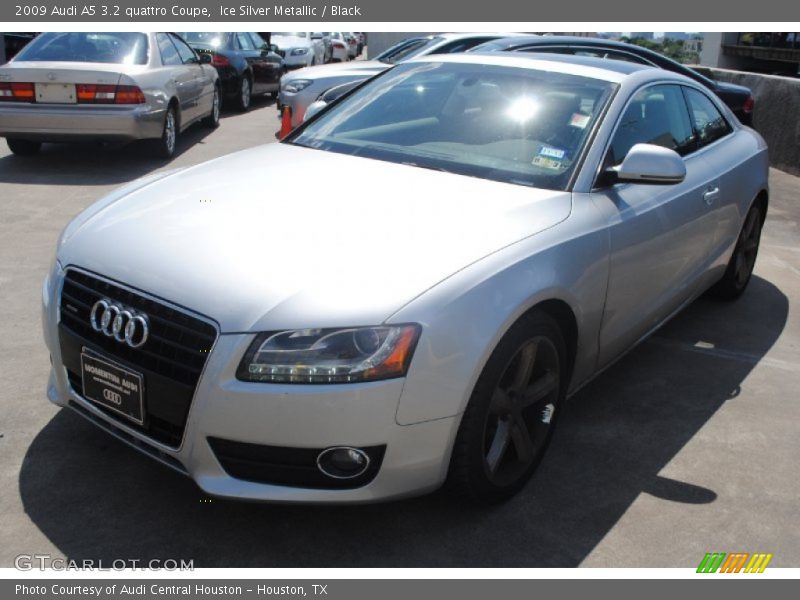 Ice Silver Metallic / Black 2009 Audi A5 3.2 quattro Coupe