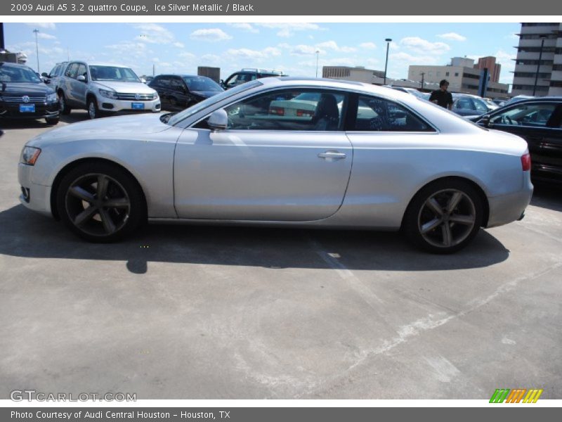 Ice Silver Metallic / Black 2009 Audi A5 3.2 quattro Coupe