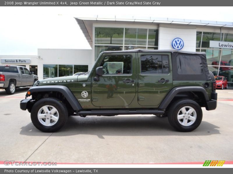 Jeep Green Metallic / Dark Slate Gray/Med Slate Gray 2008 Jeep Wrangler Unlimited X 4x4