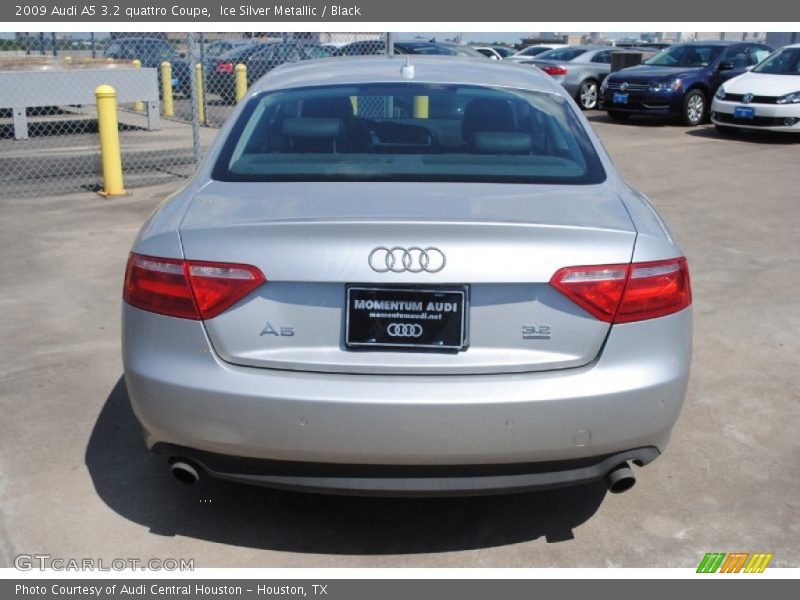 Ice Silver Metallic / Black 2009 Audi A5 3.2 quattro Coupe