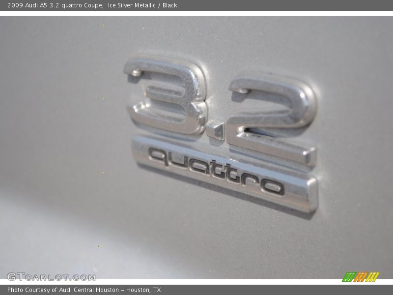 Ice Silver Metallic / Black 2009 Audi A5 3.2 quattro Coupe