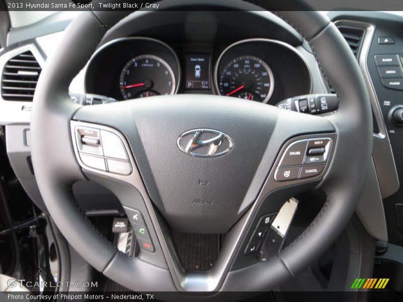 Twilight Black / Gray 2013 Hyundai Santa Fe Sport