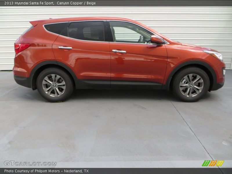 Canyon Copper / Beige 2013 Hyundai Santa Fe Sport