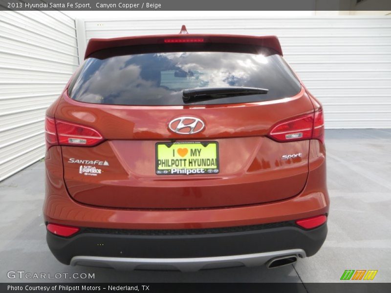 Canyon Copper / Beige 2013 Hyundai Santa Fe Sport