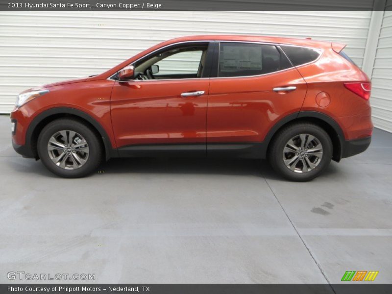 Canyon Copper / Beige 2013 Hyundai Santa Fe Sport
