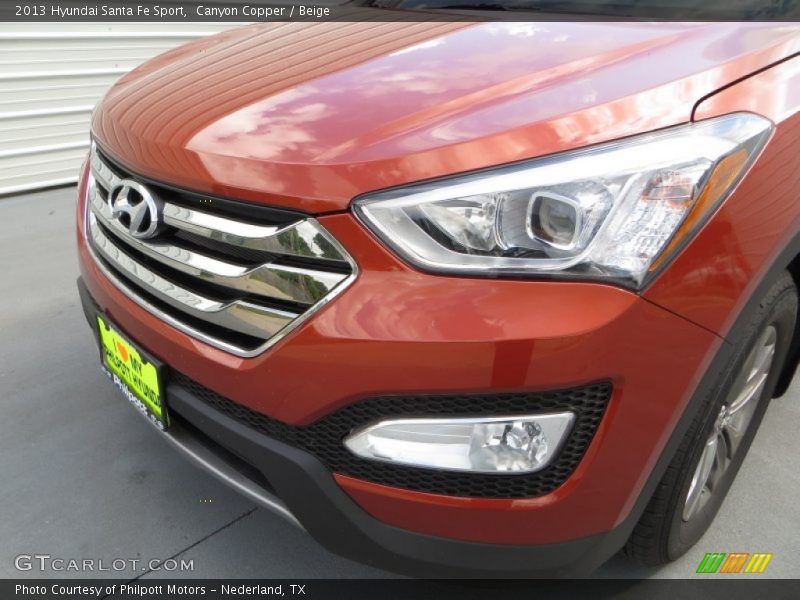 Canyon Copper / Beige 2013 Hyundai Santa Fe Sport