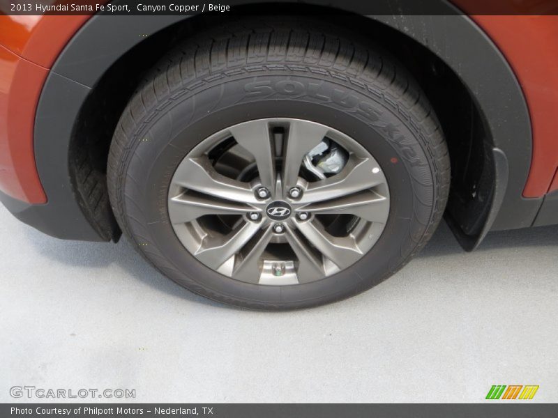 Canyon Copper / Beige 2013 Hyundai Santa Fe Sport