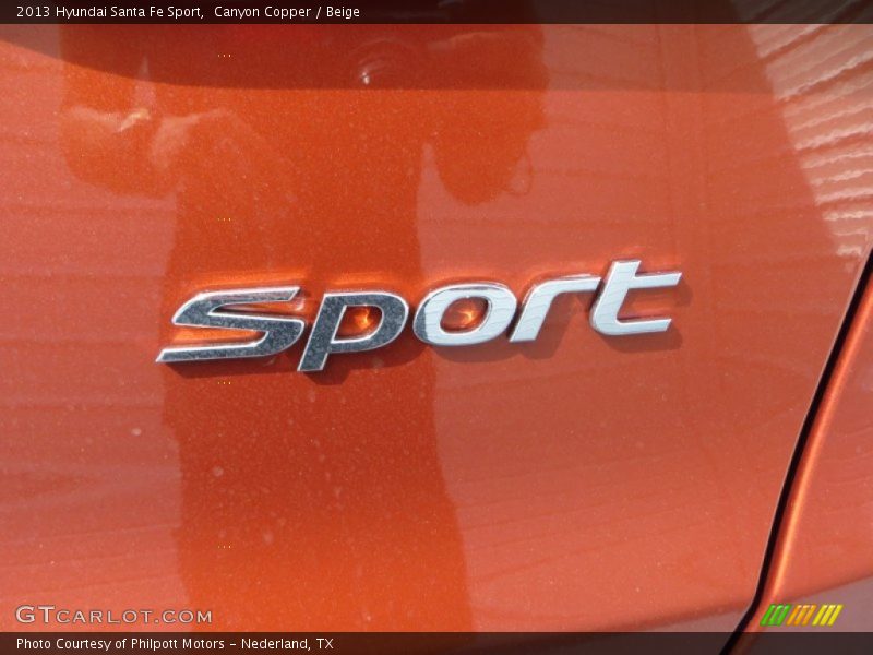 Canyon Copper / Beige 2013 Hyundai Santa Fe Sport