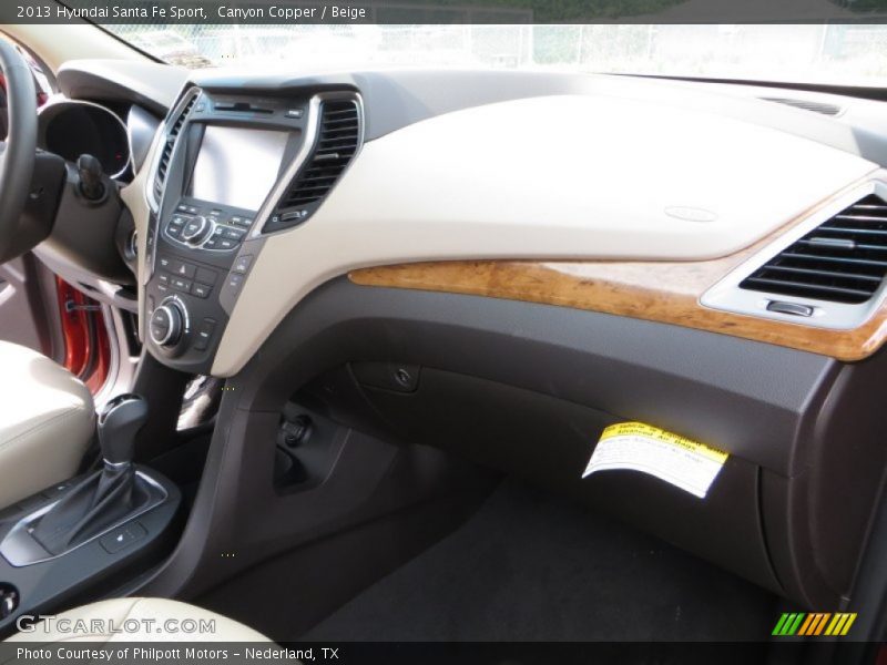 Canyon Copper / Beige 2013 Hyundai Santa Fe Sport