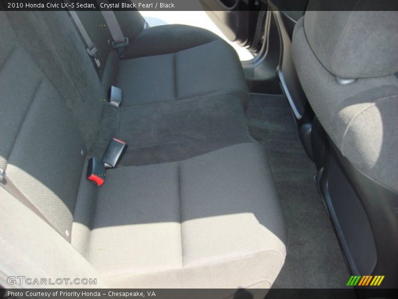 Crystal Black Pearl / Black 2010 Honda Civic LX-S Sedan