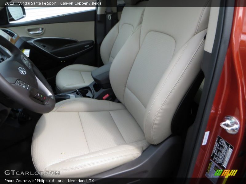 Canyon Copper / Beige 2013 Hyundai Santa Fe Sport