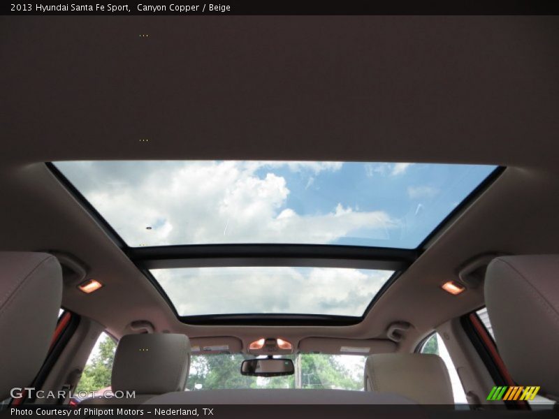 Canyon Copper / Beige 2013 Hyundai Santa Fe Sport