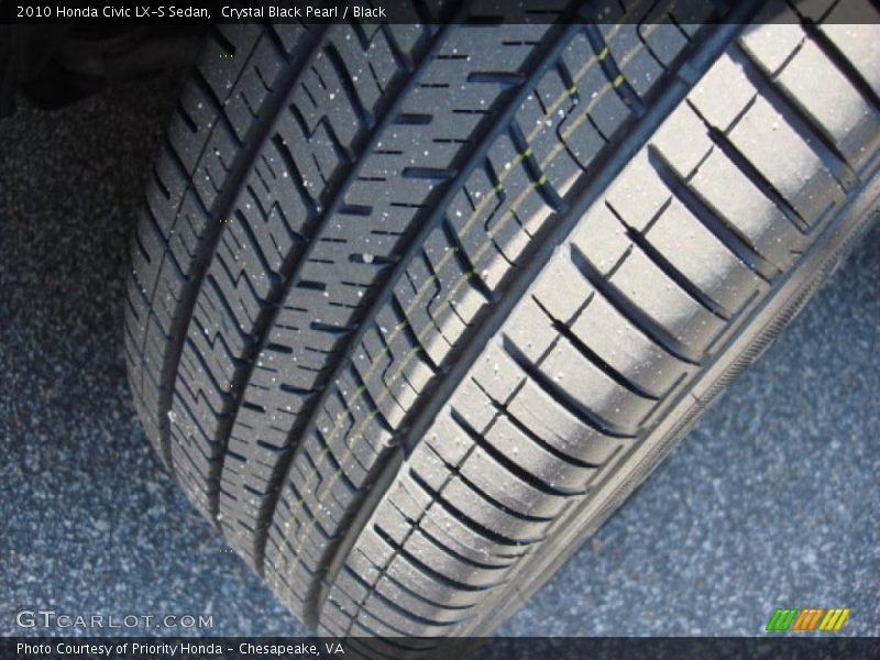 Crystal Black Pearl / Black 2010 Honda Civic LX-S Sedan