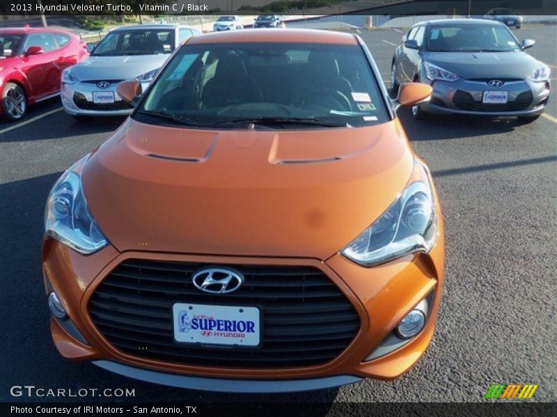 Vitamin C / Black 2013 Hyundai Veloster Turbo