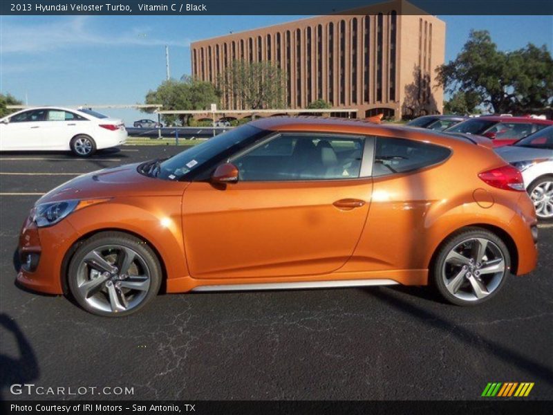 Vitamin C / Black 2013 Hyundai Veloster Turbo