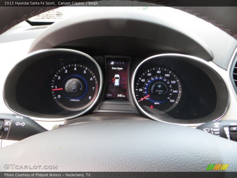 Canyon Copper / Beige 2013 Hyundai Santa Fe Sport