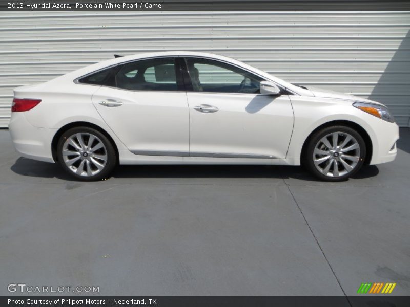 Porcelain White Pearl / Camel 2013 Hyundai Azera