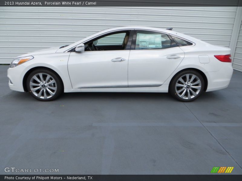 Porcelain White Pearl / Camel 2013 Hyundai Azera