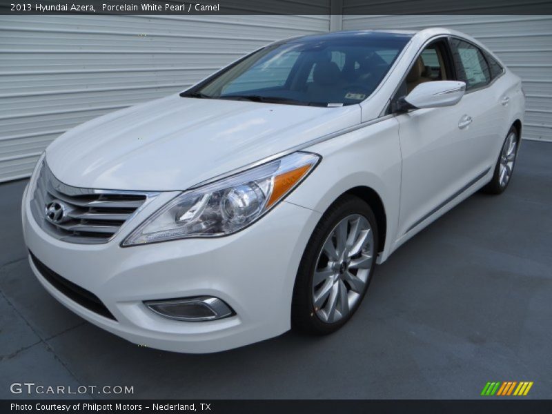 Porcelain White Pearl / Camel 2013 Hyundai Azera