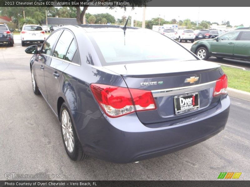 Atlantis Blue Metallic / Medium Titanium 2013 Chevrolet Cruze ECO