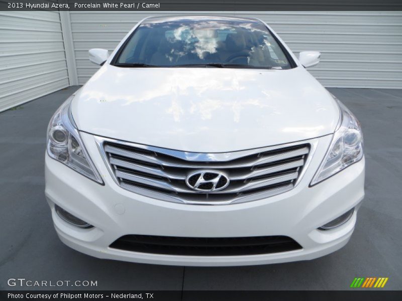 Porcelain White Pearl / Camel 2013 Hyundai Azera