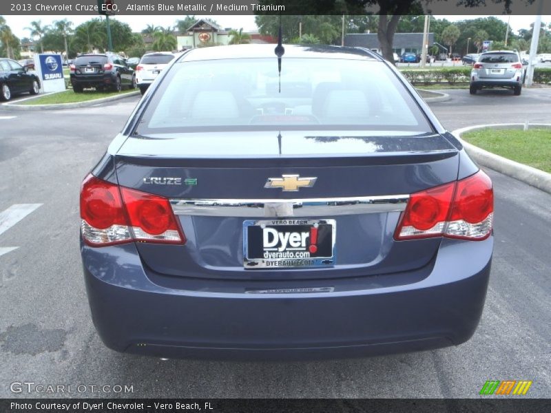 Atlantis Blue Metallic / Medium Titanium 2013 Chevrolet Cruze ECO