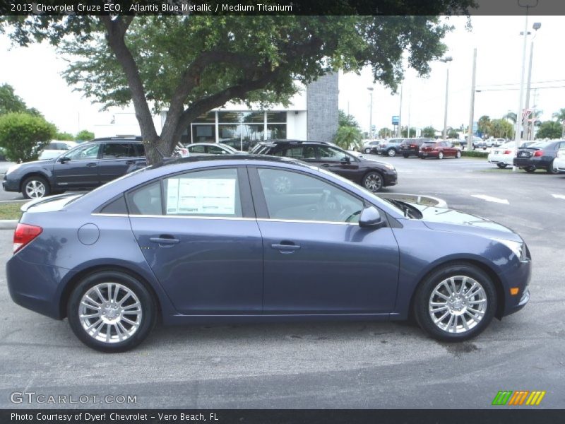 Atlantis Blue Metallic / Medium Titanium 2013 Chevrolet Cruze ECO