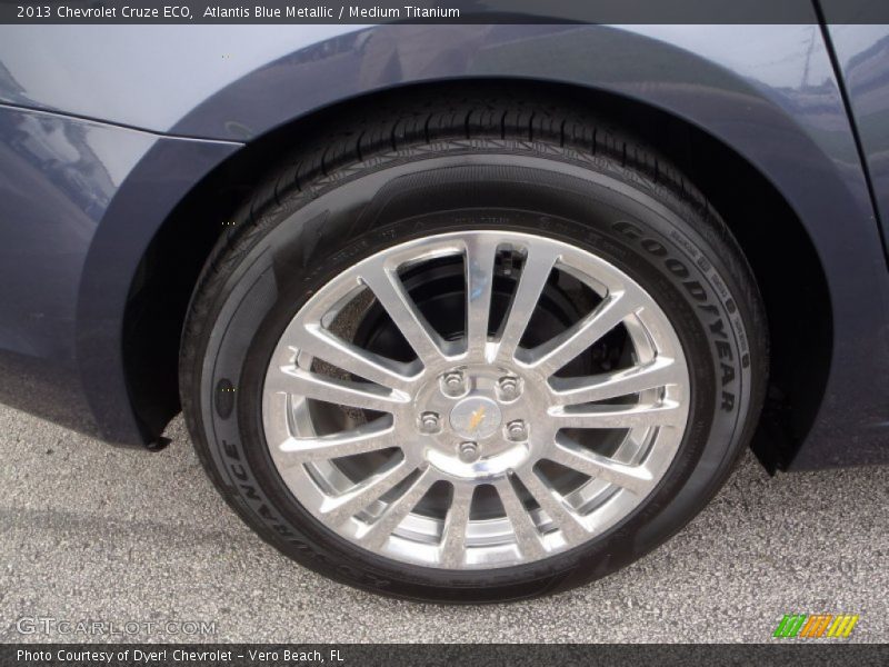 Atlantis Blue Metallic / Medium Titanium 2013 Chevrolet Cruze ECO