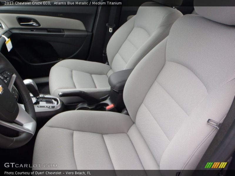 Atlantis Blue Metallic / Medium Titanium 2013 Chevrolet Cruze ECO