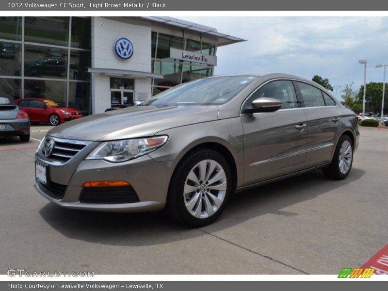 Light Brown Metallic / Black 2012 Volkswagen CC Sport