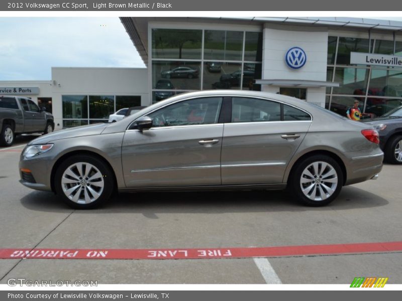 Light Brown Metallic / Black 2012 Volkswagen CC Sport