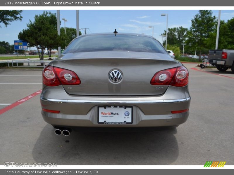 Light Brown Metallic / Black 2012 Volkswagen CC Sport