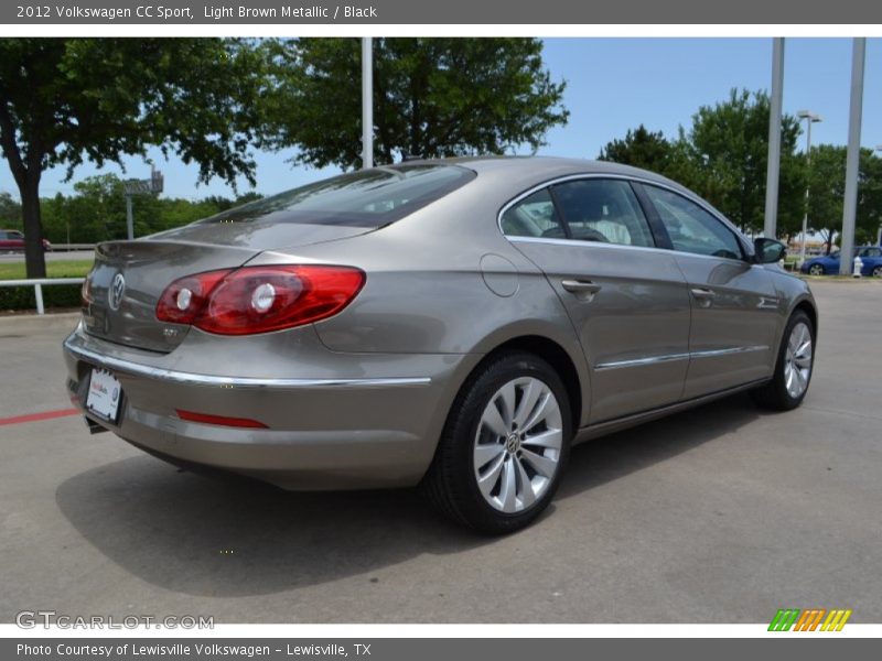 Light Brown Metallic / Black 2012 Volkswagen CC Sport