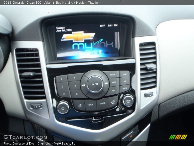 Atlantis Blue Metallic / Medium Titanium 2013 Chevrolet Cruze ECO