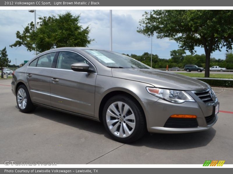 Light Brown Metallic / Black 2012 Volkswagen CC Sport