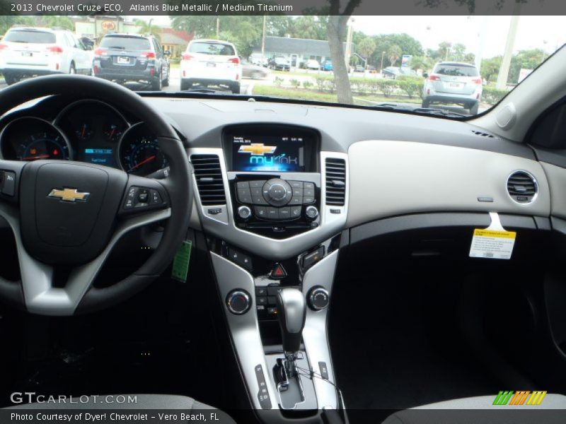 Atlantis Blue Metallic / Medium Titanium 2013 Chevrolet Cruze ECO