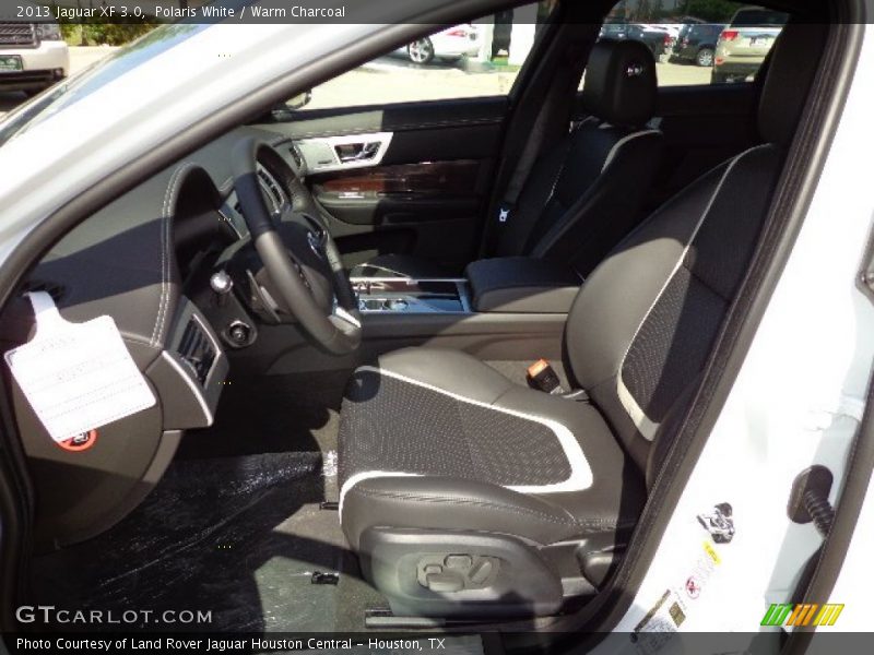 Polaris White / Warm Charcoal 2013 Jaguar XF 3.0